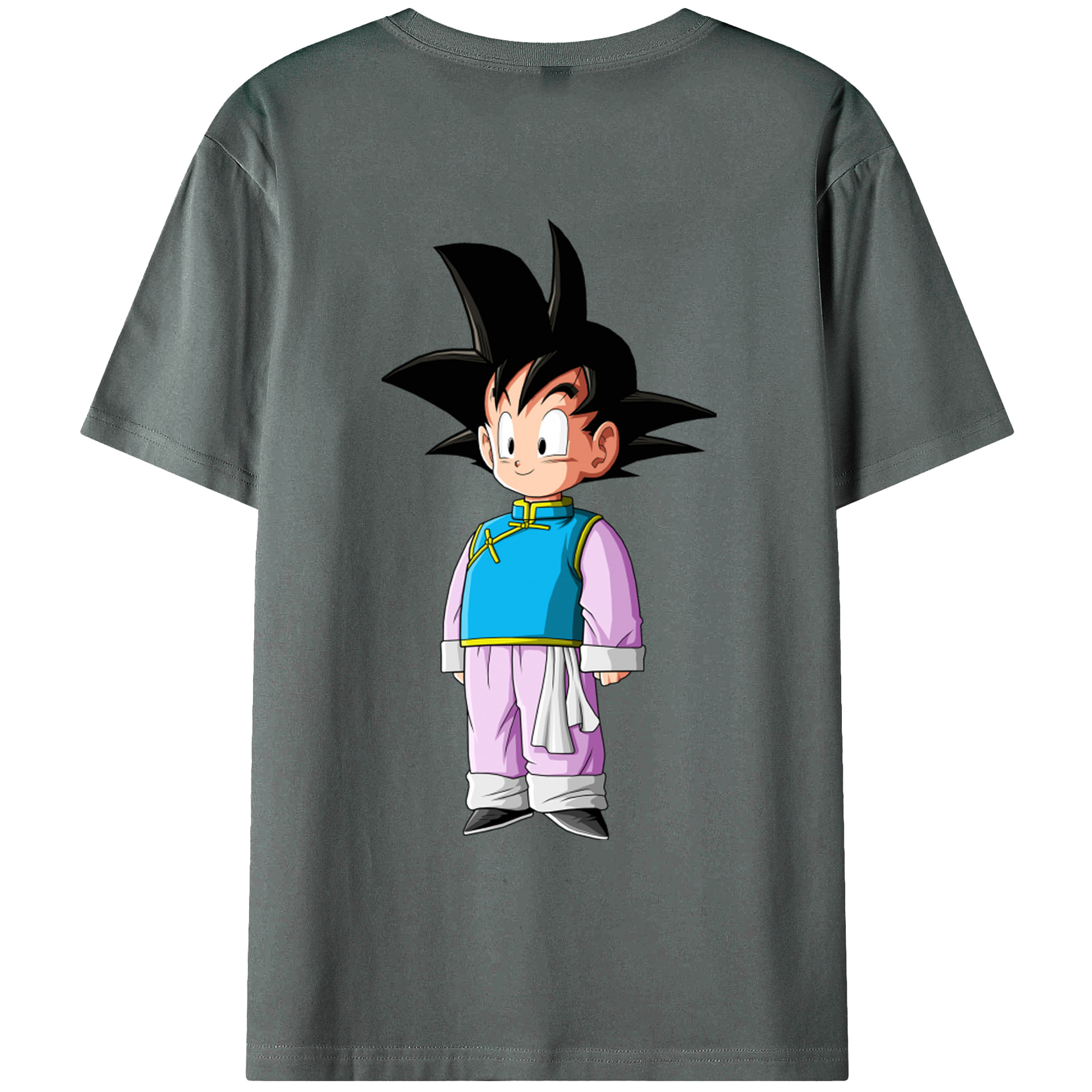 （画像用） ドラゴンボール 孫悟空（そん ごくう）Son Goku カカロット DRAGON BALL Kakarotto 綿100％ メンズ半袖Tシャツ（バックプリント） 通気性
